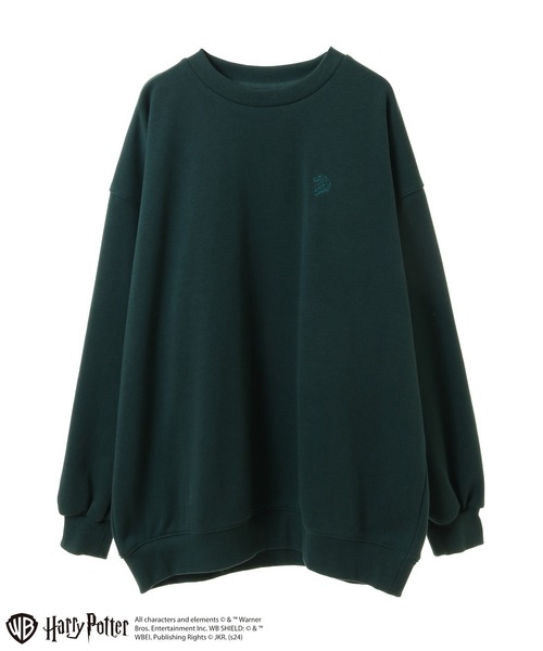 Green　Parks（グリーンパークス）の「ハリー・ポッター／サガラ刺繍裏毛プルオーバー（スウェット・レディース・ブルー/グリーン/オートミール/ベージュ・FREE）」の3枚目の写真