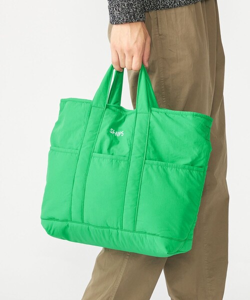 SHIPS（シップス）の「【WEB限定】SHIPS: 中綿 トート ショルダー バッグ（ショルダーバッグ・メンズ・ブルー/ブラック/グリーン・ONE SIZE）」の3枚目の写真