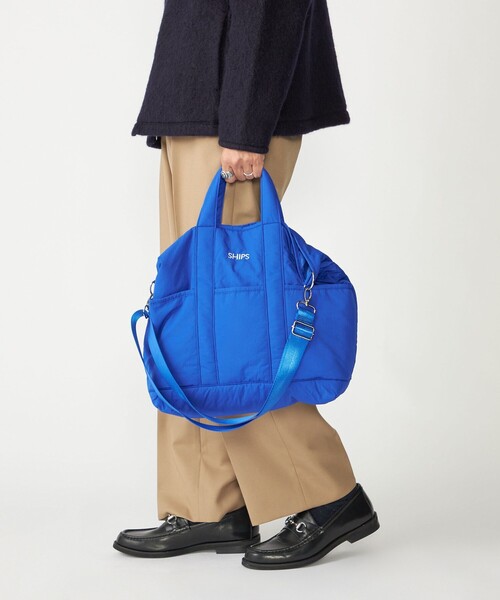 SHIPS（シップス）の「【WEB限定】SHIPS: 中綿 トート ショルダー バッグ（ショルダーバッグ・メンズ・ブルー/ブラック/グリーン・ONE SIZE）」の20枚目の写真