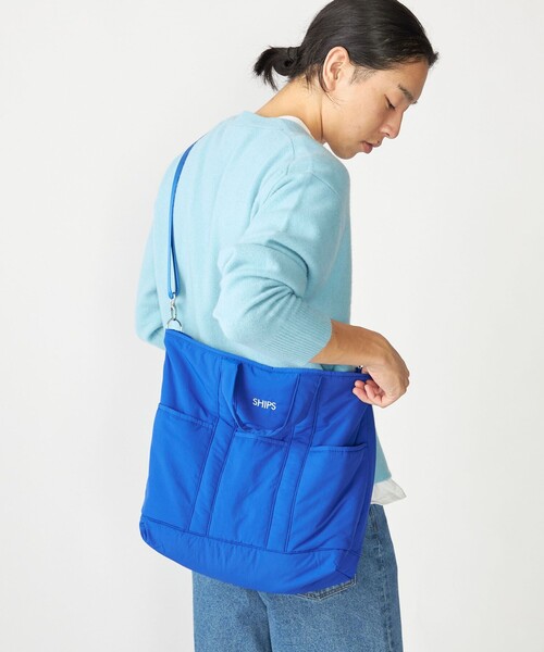 SHIPS（シップス）の「【WEB限定】SHIPS: 中綿 トート ショルダー バッグ（ショルダーバッグ・メンズ・ブルー/ブラック/グリーン・ONE SIZE）」の21枚目の写真