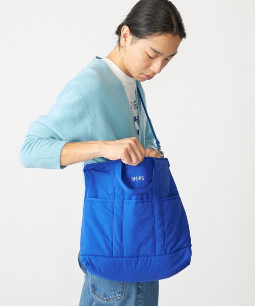 SHIPS（シップス）の「【WEB限定】SHIPS: 中綿 トート ショルダー バッグ（ショルダーバッグ・メンズ・ブルー/ブラック/グリーン・ONE SIZE）」の22枚目の写真