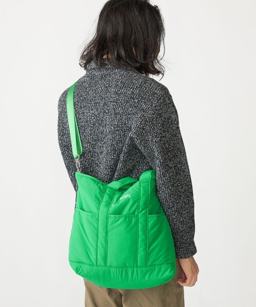 SHIPS（シップス）の「【WEB限定】SHIPS: 中綿 トート ショルダー バッグ（ショルダーバッグ・メンズ・ブルー/ブラック/グリーン・ONE SIZE）」の14枚目の写真