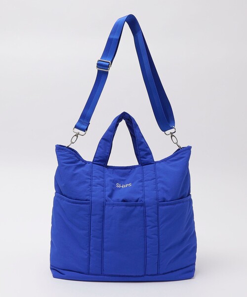SHIPS（シップス）の「【WEB限定】SHIPS: 中綿 トート ショルダー バッグ（ショルダーバッグ・メンズ・ブルー/ブラック/グリーン・ONE SIZE）」の9枚目の写真