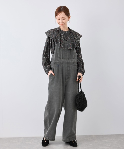 ROPE' PICNIC（ロペピクニック）の「フリルカラーブラウス（シャツ/ブラウス・レディース・ブラック/ブラック系その他/キナリ・38）」の10枚目の写真