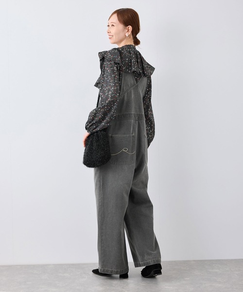 ROPE' PICNIC（ロペピクニック）の「フリルカラーブラウス（シャツ/ブラウス・レディース・ブラック/ブラック系その他/キナリ・38）」の12枚目の写真