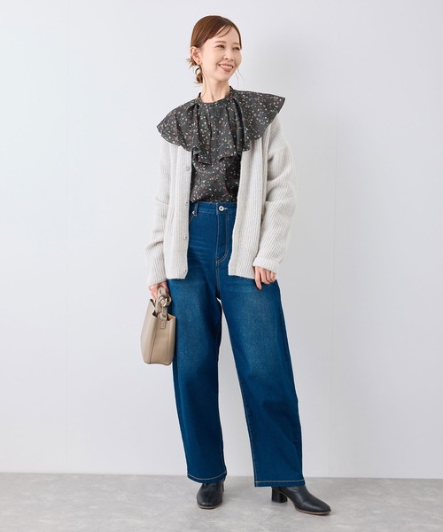 ROPE' PICNIC（ロペピクニック）の「フリルカラーブラウス（シャツ/ブラウス・レディース・ブラック/ブラック系その他/キナリ・38）」の14枚目の写真