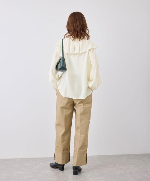 ROPE' PICNIC（ロペピクニック）の「フリルカラーブラウス（シャツ/ブラウス・レディース・ブラック/ブラック系その他/キナリ・38）」の22枚目の写真