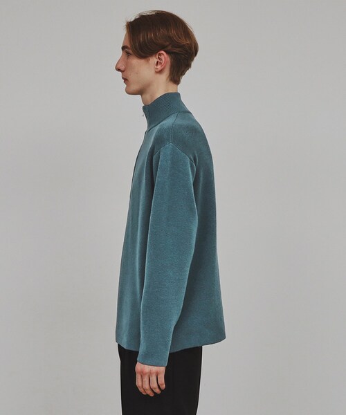 tk.TAKEO KIKUCHI（ティーケータケオキクチ）の「◆もちもちハーフジップニット（ニット/セーター・メンズ・ライトグレー/ネイビー/ブラック/ブルー・01/02/03）」の7枚目の写真