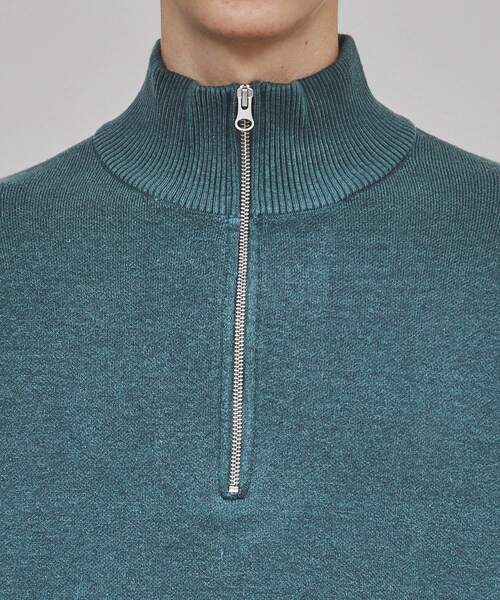 tk.TAKEO KIKUCHI（ティーケータケオキクチ）の「◆もちもちハーフジップニット（ニット/セーター・メンズ・ライトグレー/ネイビー/ブラック/ブルー・01/02/03）」の9枚目の写真
