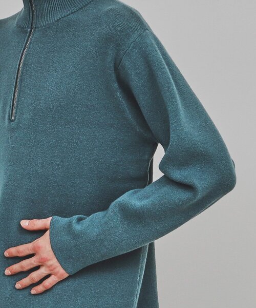 tk.TAKEO KIKUCHI（ティーケータケオキクチ）の「◆もちもちハーフジップニット（ニット/セーター・メンズ・ライトグレー/ネイビー/ブラック/ブルー・01/02/03）」の10枚目の写真