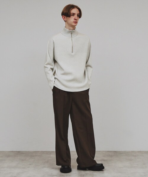 tk.TAKEO KIKUCHI（ティーケータケオキクチ）の「◆もちもちハーフジップニット（ニット/セーター・メンズ・ライトグレー/ネイビー/ブラック/ブルー・01/02/03）」の14枚目の写真