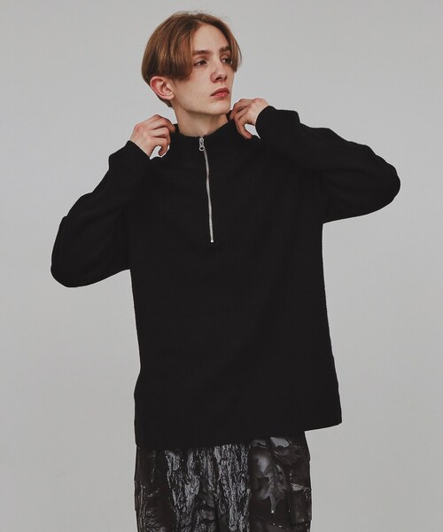 tk.TAKEO KIKUCHI（ティーケータケオキクチ）の「◆もちもちハーフジップニット（ニット/セーター・メンズ・ライトグレー/ネイビー/ブラック/ブルー・01/02/03）」の16枚目の写真