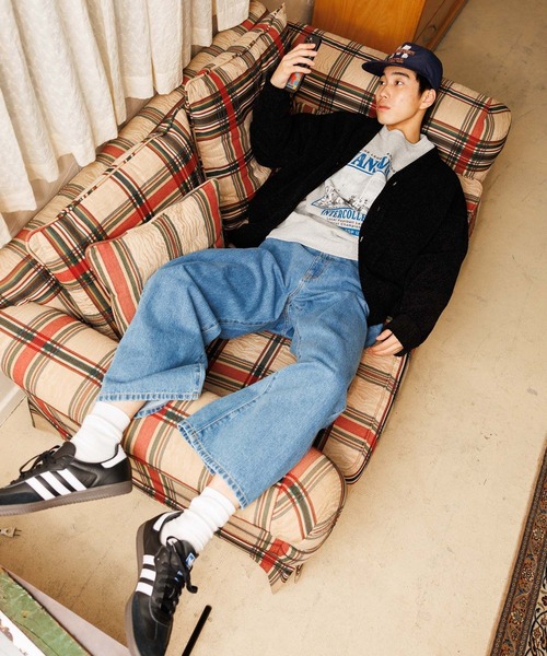 niko and...（ニコアンド）の「アソートレトロBIGプリントプルオーバー（スウェット・メンズ・オフホワイト/ブルー/グレー/ブラック/マスタード/ホワイト・LARGE/MEDIUM）」の13枚目の写真