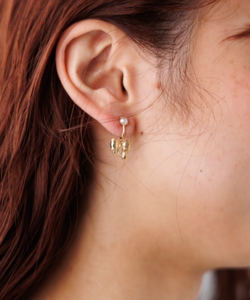 flower（フラワー）の「リボンブランコイヤリング（イヤリング・レディース・ゴールド・FREE）」の6枚目の写真