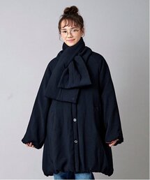 pom ponette junior（ポンポネットジュニア）の「【AMI】【WEB限定】ティペット付ノーカラーバルーンコート（ブルゾン・キッズ）」