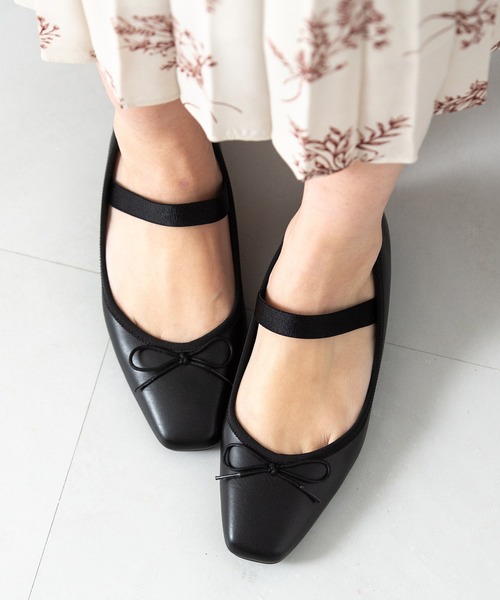 【セール】ゴムストラップソフトバレエシューズ(113-42224)JELLY BEANS(ジェリービーンズ)（パンプス）｜JELLY BEANS（ジェリービーンズ）