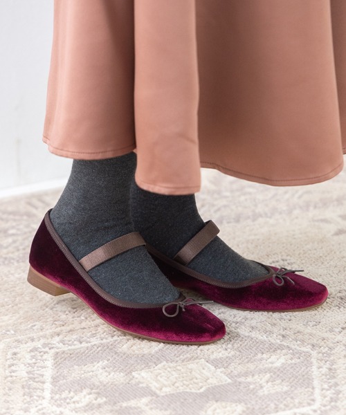 【セール】ゴムストラップソフトバレエシューズ(113-42224)JELLY BEANS(ジェリービーンズ)（パンプス）｜JELLY BEANS（ジェリービーンズ）