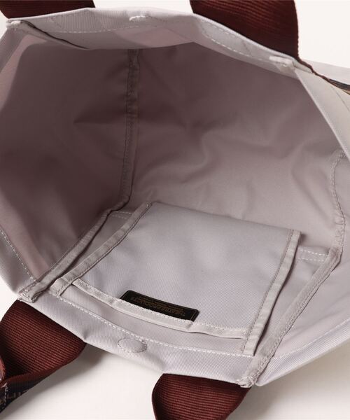 THEATRE PRODUCTS（シアタープロダクツ）の「バイカラーアウトポケットJQテープバッグ-M-/500mlペットボトル収納可能（トートバッグ・レディース・ブラック/ベージュ・FREE）」の5枚目の写真