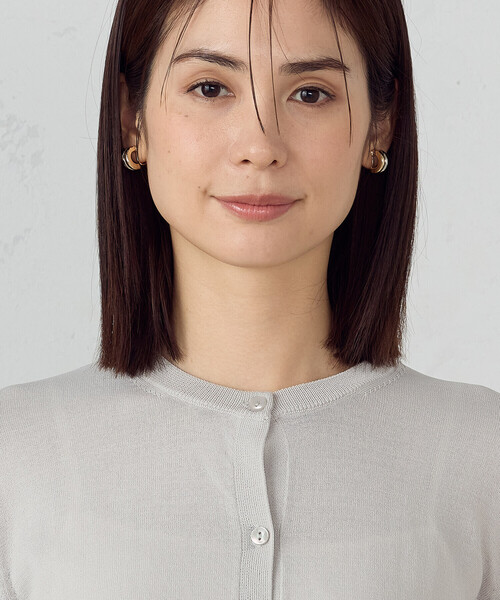 COMME CA ISM（コムサイズム）の「【ウォッシャブル】UVカット ベーシック クルーネックカーディガン（カーディガン/ボレロ・レディース・ネイビー/ミント/ライトグレー/ブラック・MEDIUM/LARGE）」の16枚目の写真