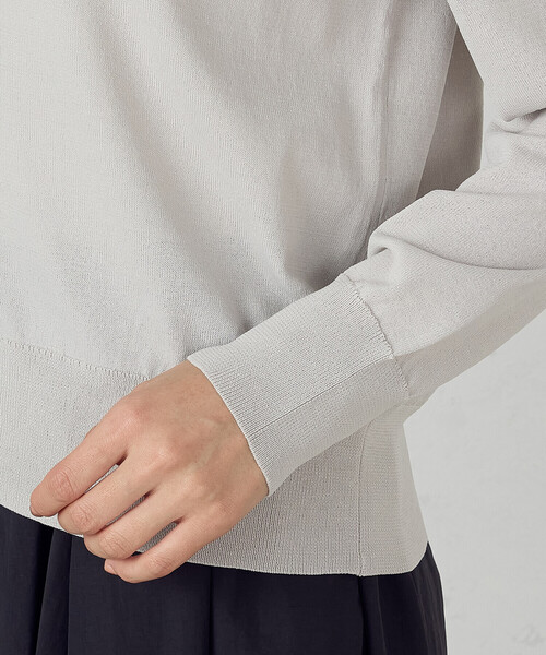 COMME CA ISM（コムサイズム）の「【ウォッシャブル】UVカット ベーシック クルーネックカーディガン（カーディガン/ボレロ・レディース・ネイビー/ミント/ライトグレー/ブラック・MEDIUM/LARGE）」の17枚目の写真