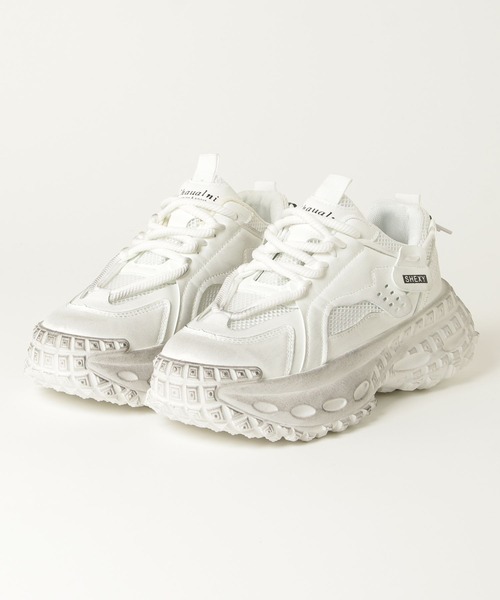 CALIFORNIA OUTFITTERS（カリフォルニア アウトフィッターズ）の「3-11E68ダッドシューズ ダッドスニーカー 厚底 アグリーシューズ（スニーカー・メンズ・ホワイト/ブラック・40/42/44）」の10枚目の写真