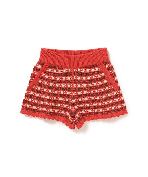 B:MING by BEAMS（ビーミングバイビームス）の「チェック ニット キュロット 2025SS（90～120cm）（その他パンツ・キッズ・ネイビー/レッド・M(110-120)/S(90-100)）」の11枚目の写真