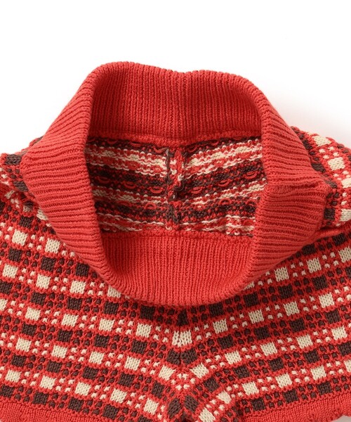 B:MING by BEAMS（ビーミングバイビームス）の「チェック ニット キュロット 2025SS（90～120cm）（その他パンツ・キッズ・ネイビー/レッド・M(110-120)/S(90-100)）」の13枚目の写真