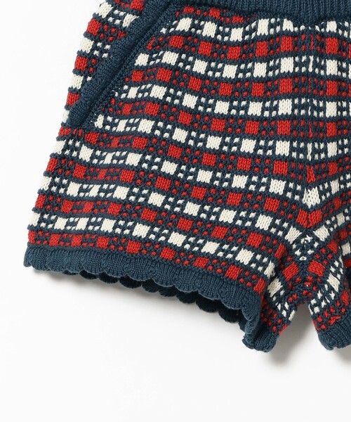 B:MING by BEAMS（ビーミングバイビームス）の「チェック ニット キュロット 2025SS（90～120cm）（その他パンツ・キッズ・ネイビー/レッド・M(110-120)/S(90-100)）」の21枚目の写真