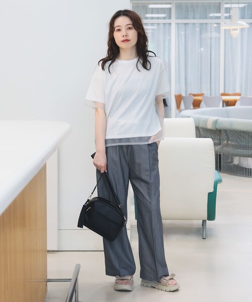 BEAMS HEART（ビームスハート）の「【オンオフ兼用】フリンジ ショルダーバッグ（ショルダーバッグ・レディース・オフホワイト/ブラック/ベージュ・ONE SIZE）」の14枚目の写真