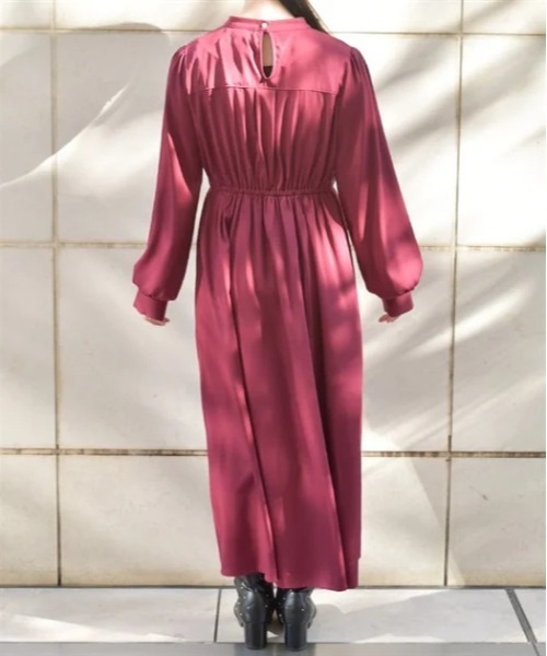 axes femme（アクシーズファム）の「チャイナ釦薔薇柄切替ワンピース（ワンピース・レディース・ブラック/ベージュ/レッド・FREE）」の17枚目の写真