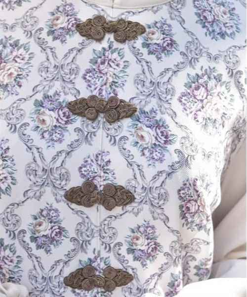 axes femme（アクシーズファム）の「チャイナ釦薔薇柄切替ワンピース（ワンピース・レディース・ブラック/ベージュ/レッド・FREE）」の20枚目の写真