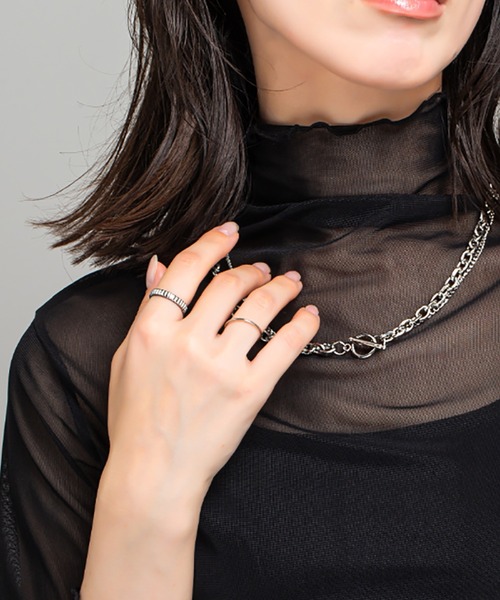 kirakiraShop(キラキラショップ)の「スタッズ リング(リング・レディース・シルバー/ゴールド・6号/7号/8号/#1/#3/#2)」の15枚目の写真