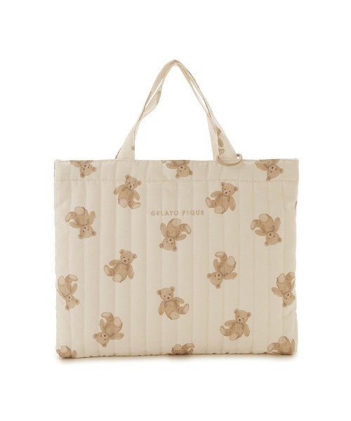 gelato pique ベア柄トートバッグ アイボリー 4524785601031_1.jpg