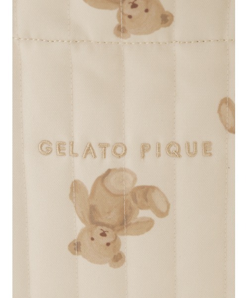 gelato pique(ジェラートピケ)の「【KIDS】レッスンバッグ(トートバッグ・キッズ・アイボリー/ピンク・FREE)」の9枚目の写真