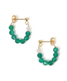 SHIPS（シップス）の「CONSOLER: カラー ストーン ミックス フープ ピアス 2（ピアス（両耳用））」