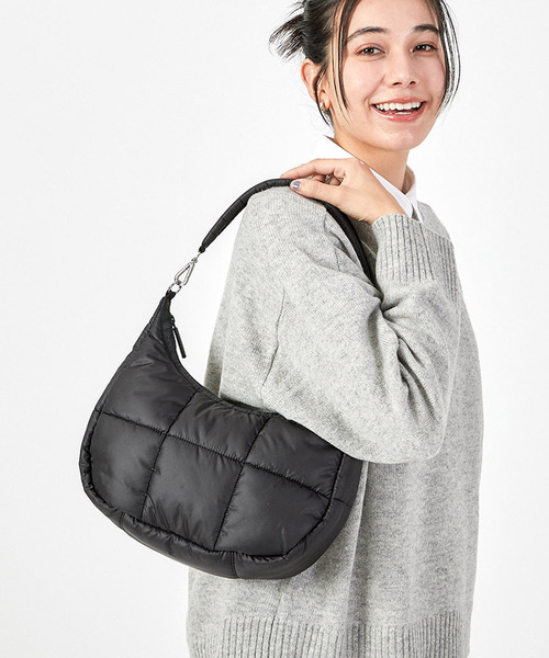 PUFFY N/S CONV HOBO タイムレスノワール(ショルダーバッグ)|LeSportsac(レスポートサック)