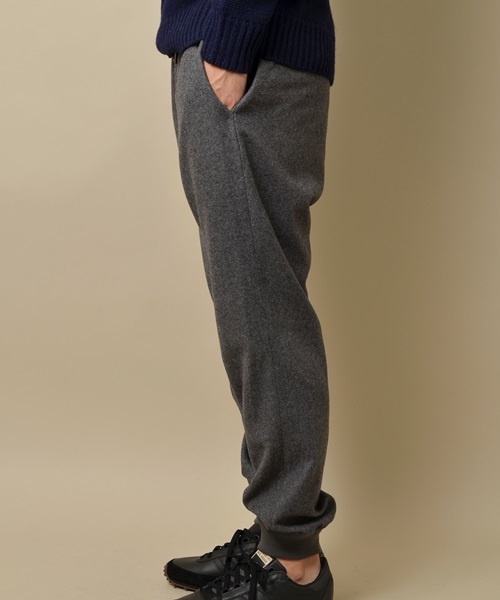 SHIPS JET BLUE(シップスジェットブルー)の「SHIPS JET BLUE(シップス ジェットブルー): T/W リブパンツ15FW■(その他パンツ・メンズ・ブラック/チャコールグレー/オリーブ/ネイビー・SMALL/LARGE/MEDIUM)」の6枚目の写真