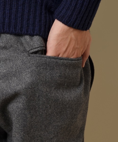 SHIPS JET BLUE(シップスジェットブルー)の「SHIPS JET BLUE(シップス ジェットブルー): T/W リブパンツ15FW■(その他パンツ・メンズ・ブラック/チャコールグレー/オリーブ/ネイビー・SMALL/LARGE/MEDIUM)」の12枚目の写真