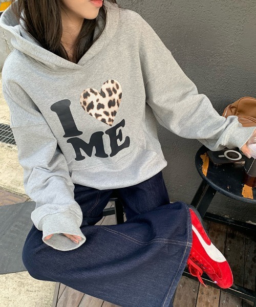 gossip！ロサンゼルス（ゴシップロサンゼルス）の「フード スウェット パーカー Y2K（パーカー・レディース・グレー/オフホワイト/ブラック・FREE）」の9枚目の写真