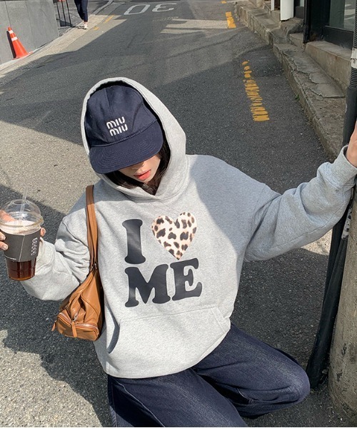 gossip！ロサンゼルス（ゴシップロサンゼルス）の「フード スウェット パーカー Y2K（パーカー・レディース・グレー/オフホワイト/ブラック・FREE）」の10枚目の写真