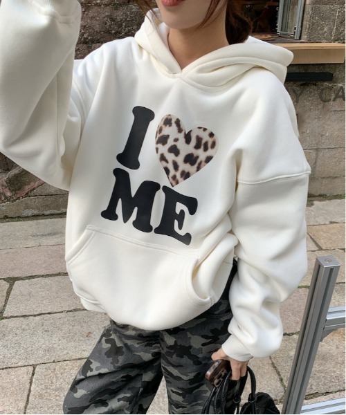 gossip！ロサンゼルス（ゴシップロサンゼルス）の「フード スウェット パーカー Y2K（パーカー・レディース・グレー/オフホワイト/ブラック・FREE）」の12枚目の写真