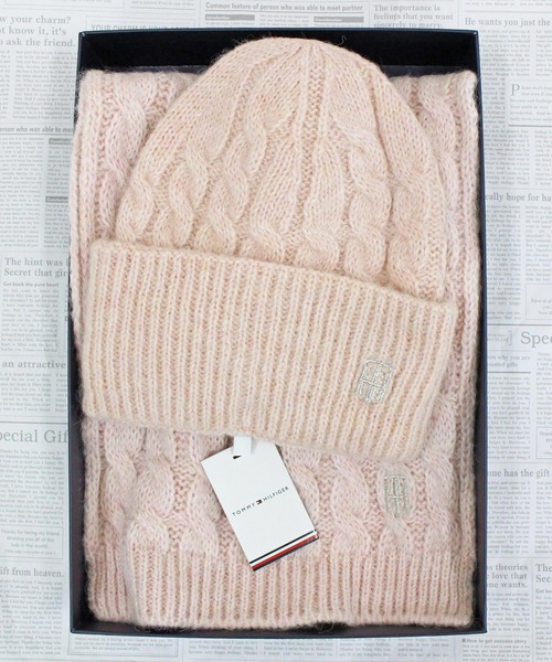セール】マフラー ビーニー セット Tommy Hilfiger Women's