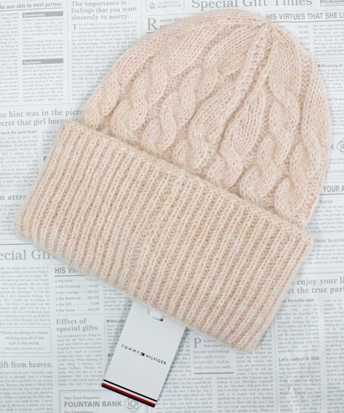 TOMMY HILFIGER（トミーヒルフィガー）の「マフラー ビーニー セット Tommy Hilfiger Women's Timeless Scarf Beanie Gp（マフラー・レディース・ピンク・OS）」の6枚目の写真