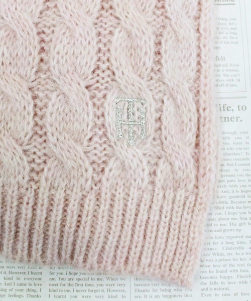 TOMMY HILFIGER（トミーヒルフィガー）の「マフラー ビーニー セット Tommy Hilfiger Women's Timeless Scarf Beanie Gp（マフラー・レディース・ピンク・OS）」の9枚目の写真