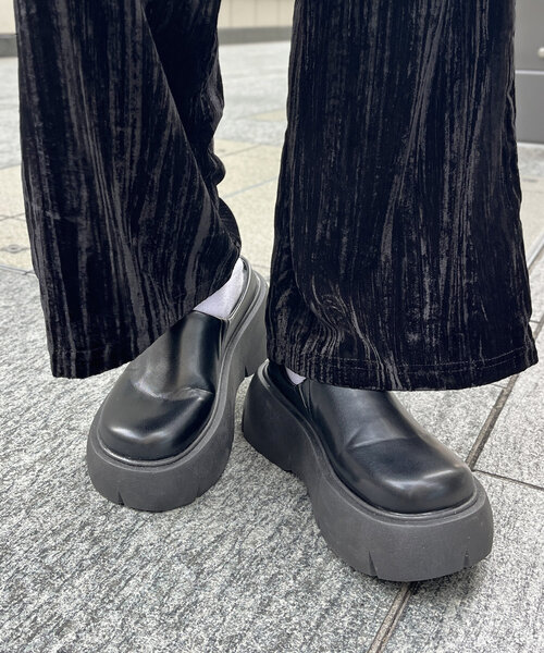 CPCM（シーピーシーエム）の「厚底ソールサボ（ブーツ・レディース・ブラック/ブラウン・MEDIUM/LARGE/SMALL）」の2枚目の写真