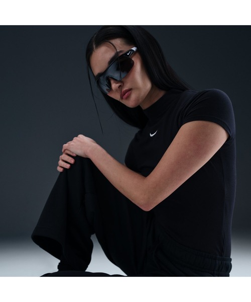 NIKE（ナイキ）の「ナイキ NIKE ナイキ NSW クラブ フリース MR GX ワイド P（スウェットパンツ・レディース・グレー/ブラック・L/M/S）」の5枚目の写真