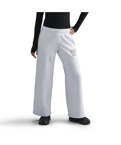NIKE（ナイキ）の「ナイキ NIKE ナイキ NSW クラブ フリース MR GX ワイド P（スウェットパンツ・レディース・グレー/ブラック・L/M/S）」の6枚目の写真