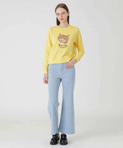 BLUE LABEL CRESTBRIDGE(ブルーレーベルクレストブリッジ)の「ストレッチデニムフレアパンツ(デニムパンツ・レディース・ブルー系その他4/ブルー・34/36/40/38)」の7枚目の写真