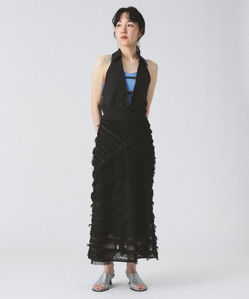 Ray BEAMS(レイビームス)の「RBS / フリンジ Aライン スカート(スカート・レディース・ブラック/ホワイト・0/1)」の13枚目の写真