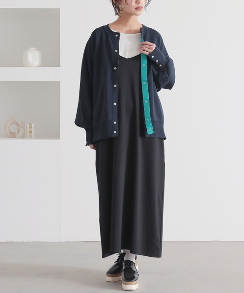 n'OrLABEL(ノアールレーベル)の「『ボリュームスリーブ配色カーディガン』(カーディガン/ボレロ・レディース・ブルー/ネイビー/アイボリー・FREE)」の22枚目の写真